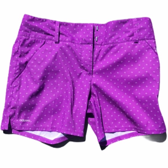 Adidas purple shorts size 2 - Picture 1 of 4